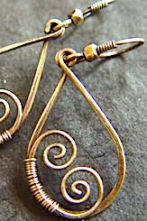 Copper earring