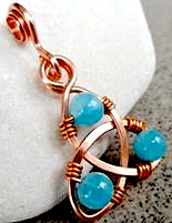 Copper Bead Pendant